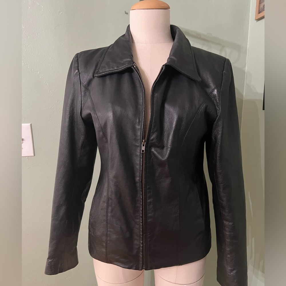 Womens Outerwear Frquency  Leather Jacket Small